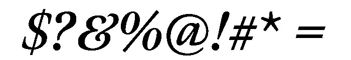 Meno Text Regular Italic Font OTHER CHARS