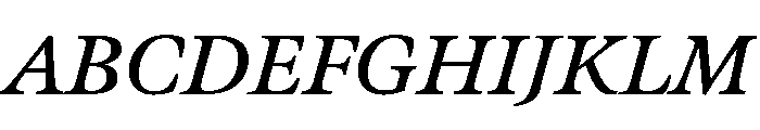 Meno Text Regular Italic Font UPPERCASE