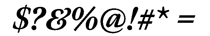 Meno Text Semi Bold Italic Font OTHER CHARS