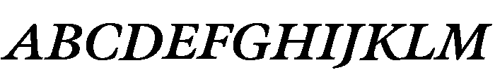 Meno Text Semi Bold Italic Font UPPERCASE