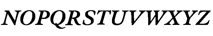 Meno Text Semi Bold Italic Font UPPERCASE