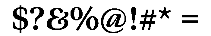 Meno Text Semi Bold Font OTHER CHARS