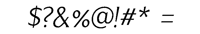 Menomonia Light Italic Font OTHER CHARS