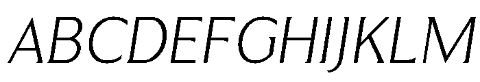 Menomonia Light Italic Font UPPERCASE