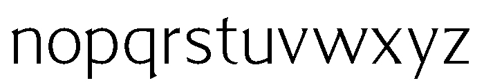 Menomonia Light Font LOWERCASE