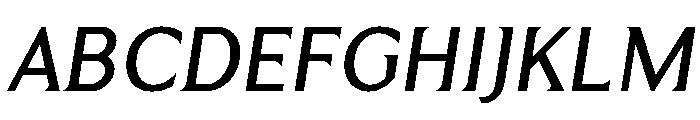 Menomonia Medium Italic Font UPPERCASE