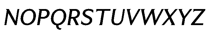 Menomonia Medium Italic Font UPPERCASE