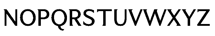 Menomonia Medium Font UPPERCASE