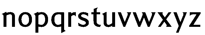 Menomonia Medium Font LOWERCASE