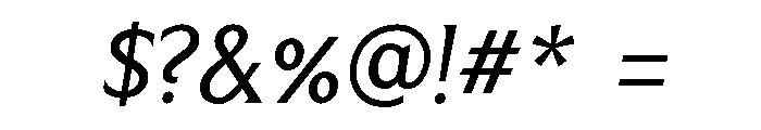 Menomonia Regular Italic Font OTHER CHARS