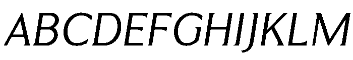 Menomonia Regular Italic Font UPPERCASE