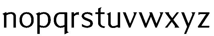Menomonia Regular Font LOWERCASE