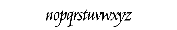 Mercator Regular Font LOWERCASE