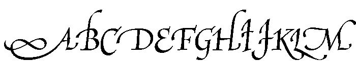 Mercator Swash Font UPPERCASE