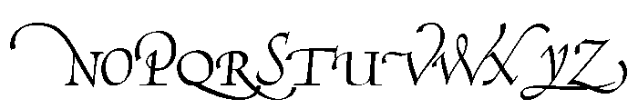 Mercator Swash Font UPPERCASE