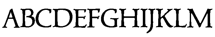 Mercian Regular Font UPPERCASE