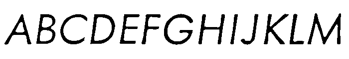 Metallophile Sp8 Light Italic Font UPPERCASE