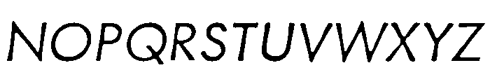 Metallophile Sp8 Light Italic Font UPPERCASE