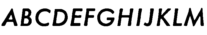 Metallophile Sp8 Medium Italic Font UPPERCASE