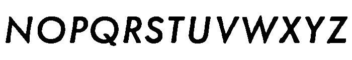 Metallophile Sp8 Medium Italic Font UPPERCASE