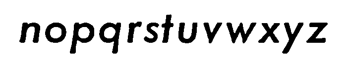Metallophile Sp8 Medium Italic Font LOWERCASE