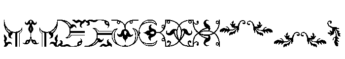 Metropolitan Ornaments Font UPPERCASE