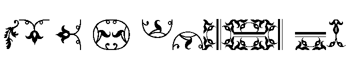 Metropolitan Ornaments Font UPPERCASE