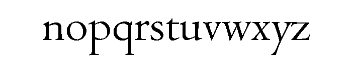 Metropolitan Regular Font LOWERCASE
