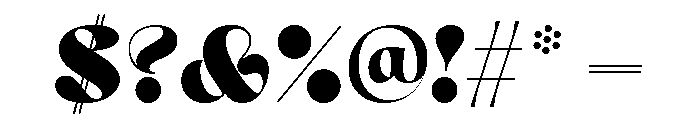 Mezzotint Regular Italic Font OTHER CHARS