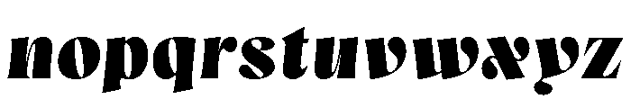 Mezzotint Regular Italic Font LOWERCASE