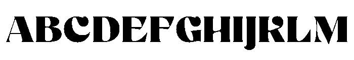 Mezzotint Regular Font UPPERCASE