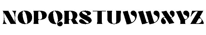 Mezzotint Regular Font UPPERCASE