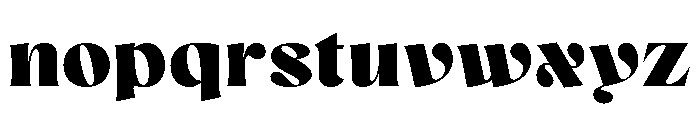 Mezzotint Regular Font LOWERCASE