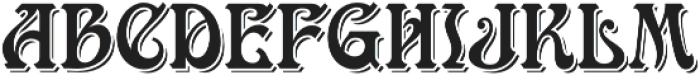 MFC Ambeau Monogram Shadow otf (400) Font LOWERCASE