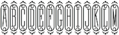MFC Bijou Monogram Regular otf (400) Font UPPERCASE