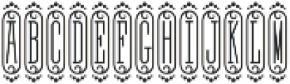 MFC Bijou Monogram Regular otf (400) Font LOWERCASE