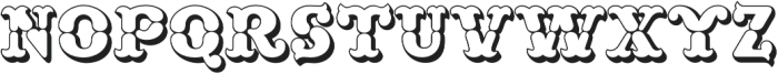 MFC Buttergin Monogram Outline otf (400) Font UPPERCASE