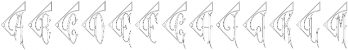 MFC Diamant Monogram Outline Regular otf (400) Font UPPERCASE
