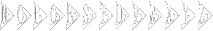 MFC Diamant Monogram Outline Regular otf (400) Font LOWERCASE
