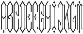 MFC Diamerrick Monogram Regular otf (400) Font UPPERCASE