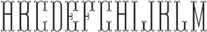 MFC Endeavor Monogram Stencil otf (400) Font LOWERCASE