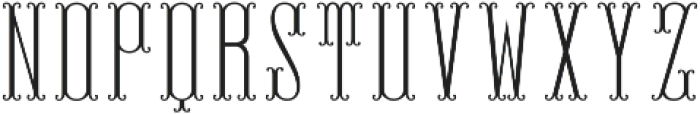 MFC Endeavor Monogram Stencil otf (400) Font LOWERCASE