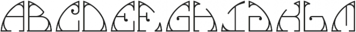 MFC Glencullen Solid Monogram Regular otf (400) Font UPPERCASE