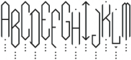 MFC Joliet Monogram Five otf (400) Font LOWERCASE