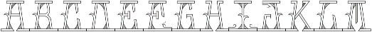 MFC Mastaba Monogram Shaded Regular otf (400) Font UPPERCASE