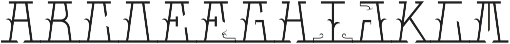 MFC Mastaba Solid Monogram Basic Regular otf (400) Font UPPERCASE