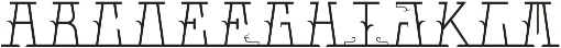 MFC Mastaba Solid Monogram Basic Regular otf (400) Font LOWERCASE
