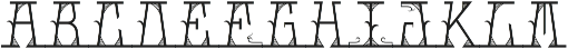 MFC Mastaba Solid Monogram Shaded Regular otf (400) Font UPPERCASE