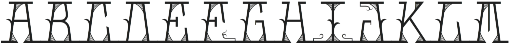 MFC Mastaba Solid Monogram Shaded Regular otf (400) Font LOWERCASE