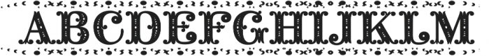 MFC Noir Monogram Ornate Bound Regular otf (400) Font UPPERCASE